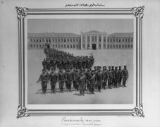 İlk seyyar topçu birliğinin fotoğrafı. (Abdullah Biraderler, 1880-1893) 
