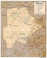 Modern Botsvana - Ülkenin sınırları 1966 yılında bağımsızlıktan bu yana sabit kalmıştır