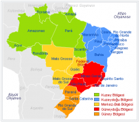 Brezilya Eyaletler haritası